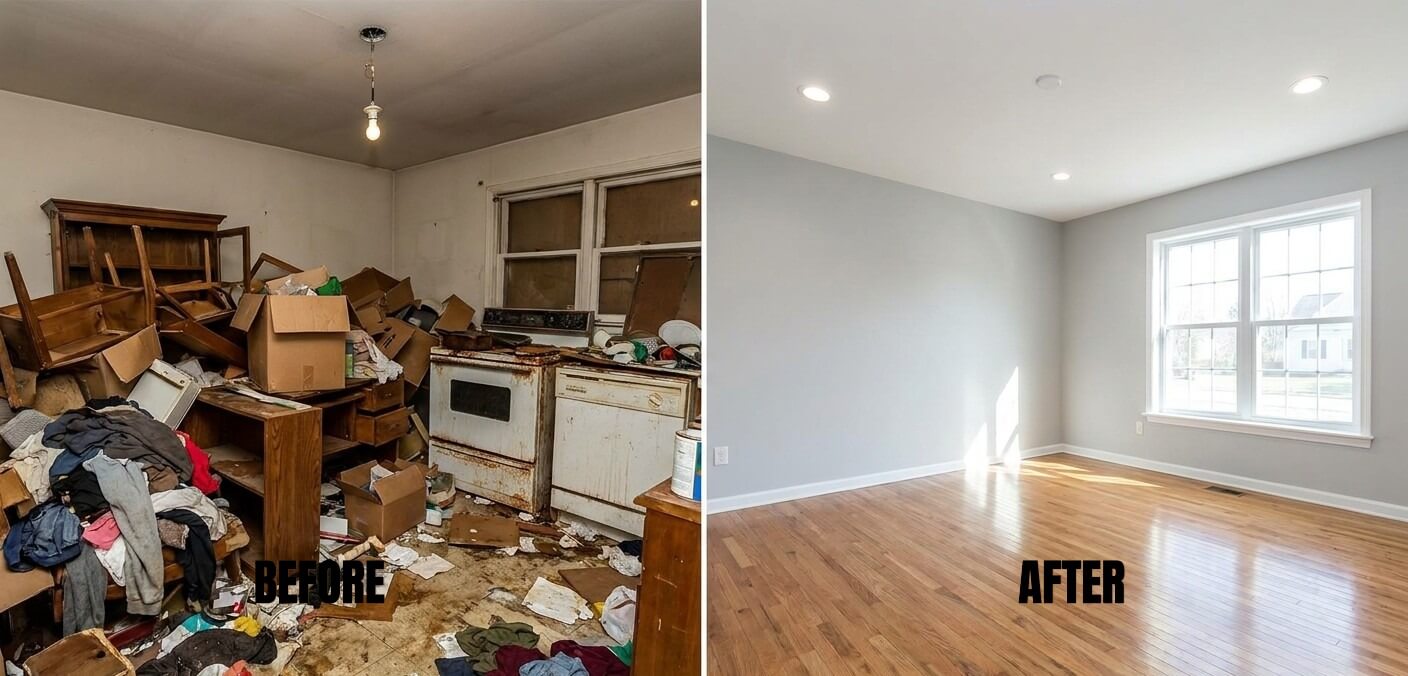 Items loaded and removed during Marin County junk removal