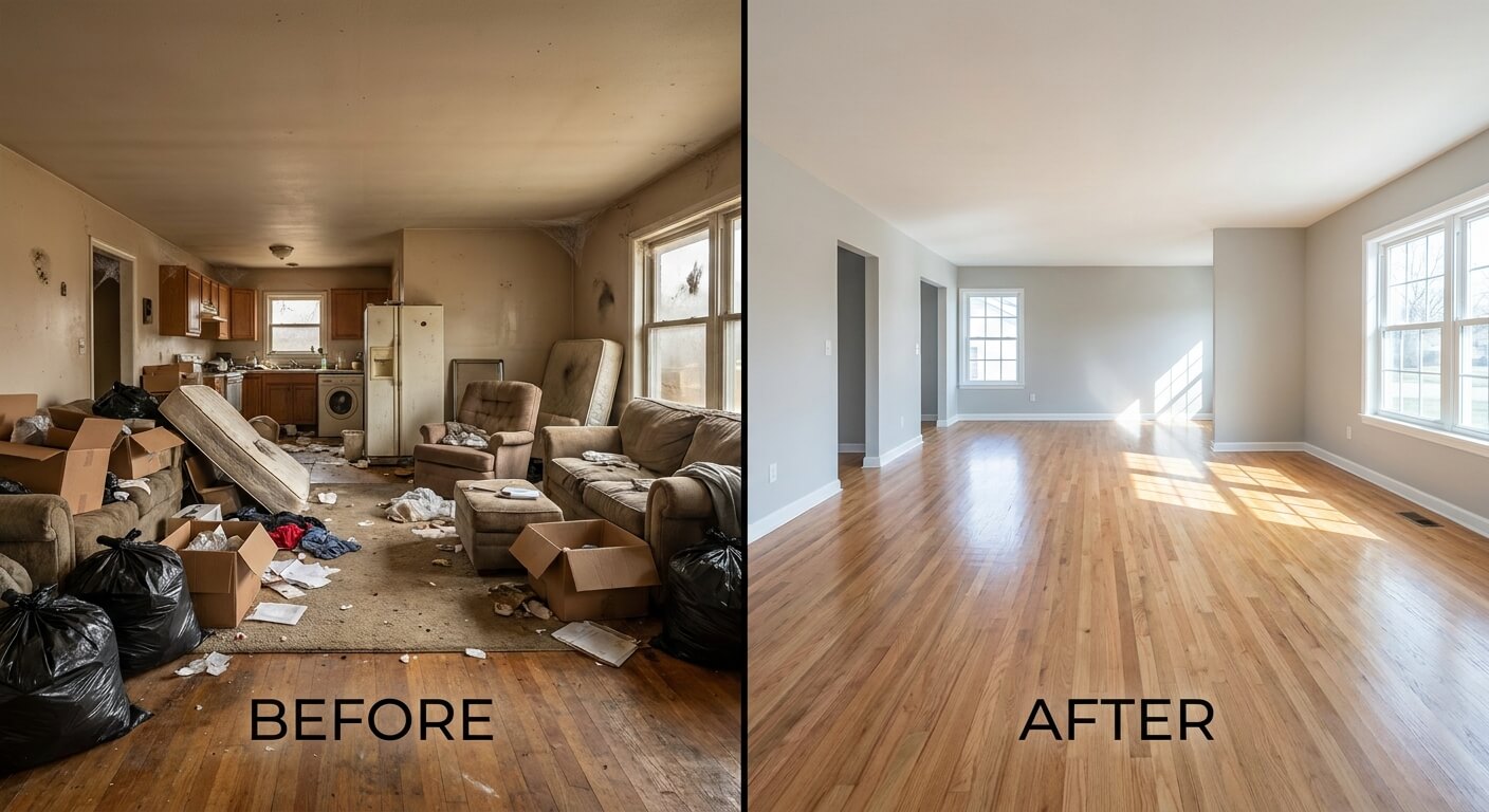 Beautiful Marin County home after probate cleanout